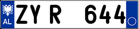 Trailer License Plate